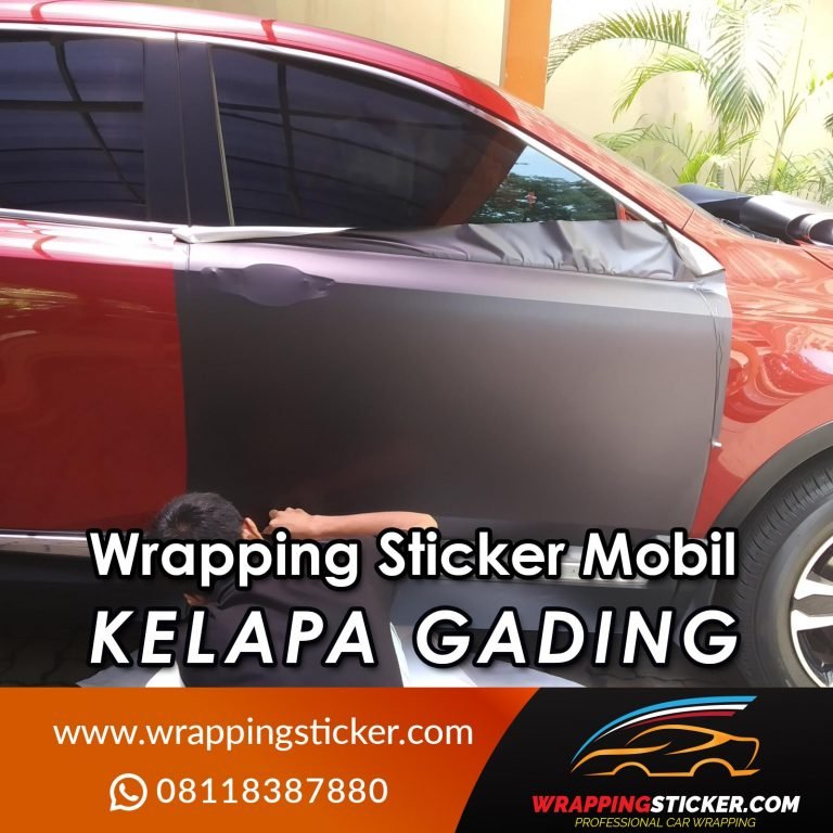 Wrapping Sticker Mobil Kelapa Gading